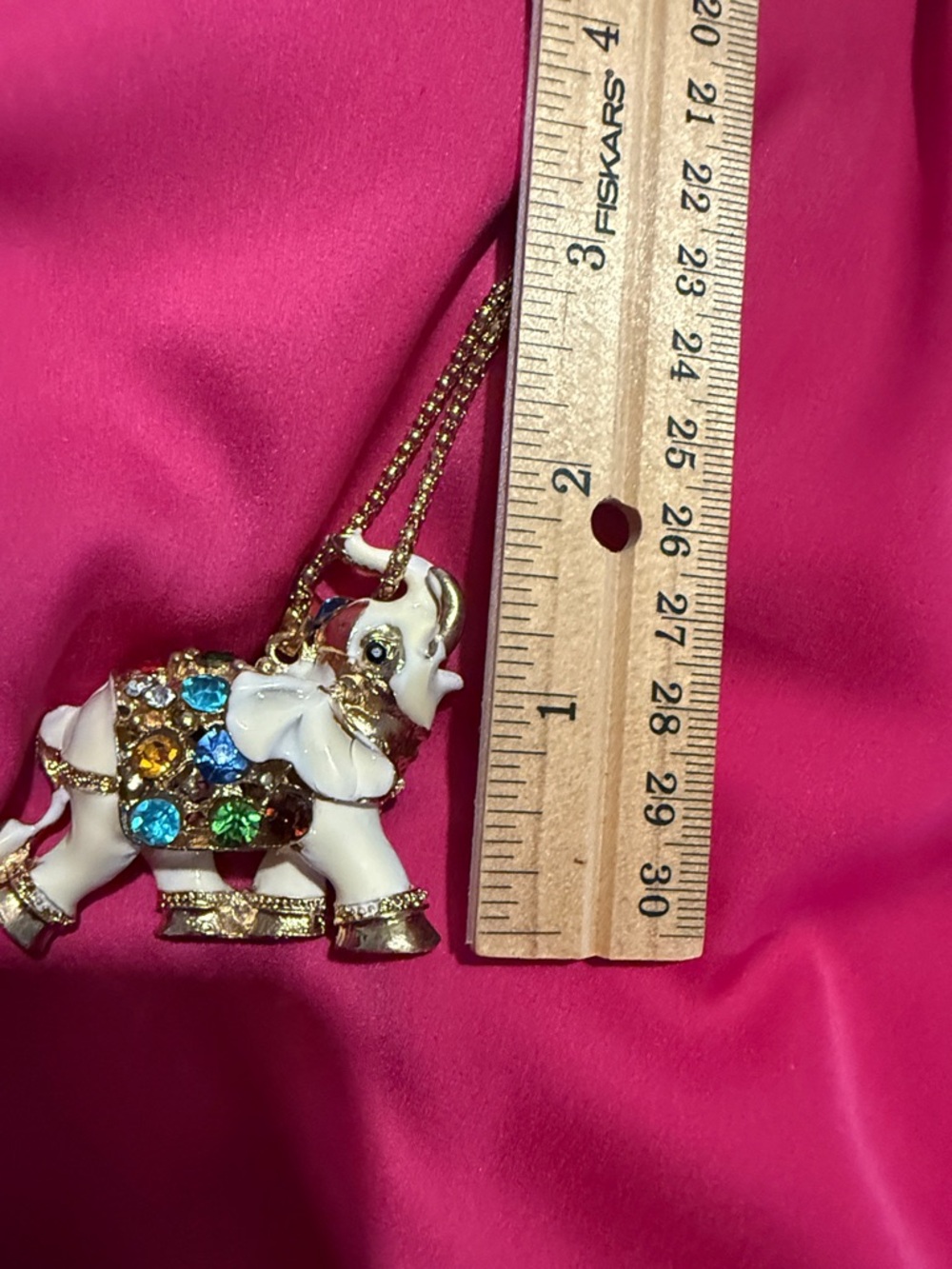 Betsey Johnson Elephant Necklace - Picture 7 of 8